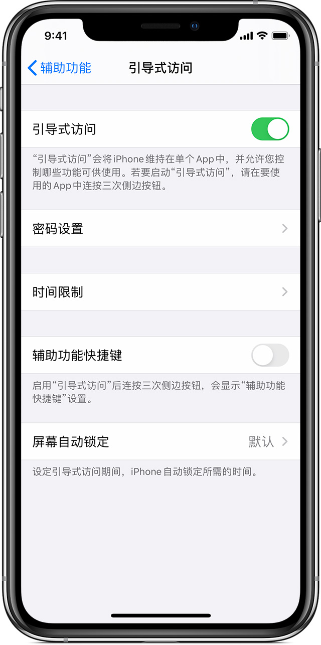 丰镇苹果手机维修分享如何在 iPhone 上退出引导式访问 