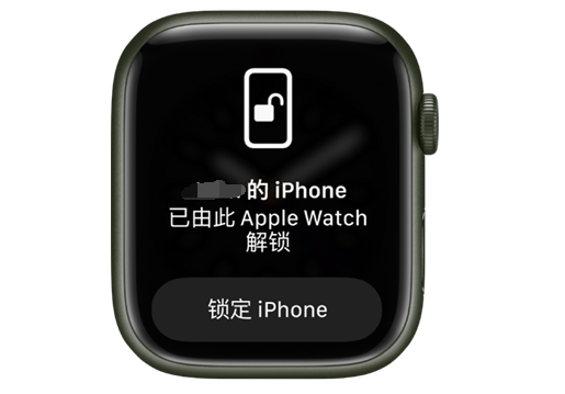 丰镇苹果手机维修分享用 AppleWatch 解锁配备面容 ID 的 iPhone方法 