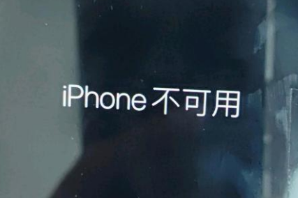 丰镇苹果服务网点分享锁屏界面显示“iPhone 不可用”如何解决 